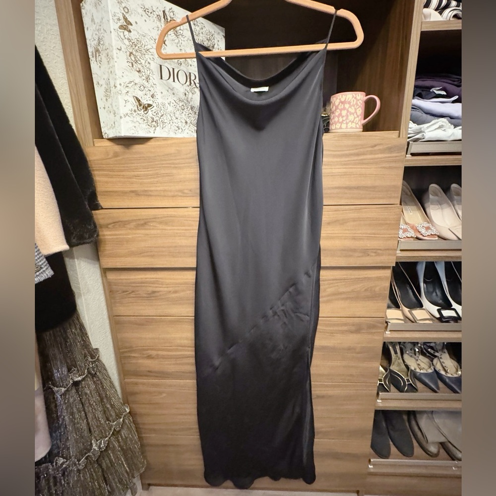 Aritzia Elegant Black Slip Dress S NWOT